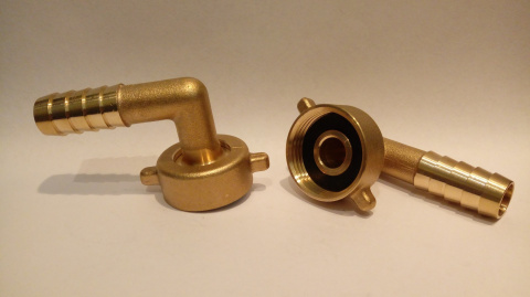 Końcówka kątowa na wąż 10mm x 1/2" GW Końcówka kątowa na wąż 10mm x 1/2" GW