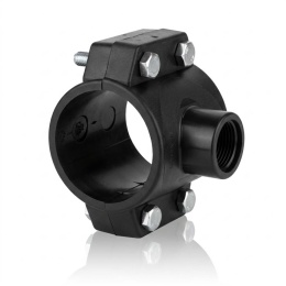 Opaska siodłowa obejma na rurę PE 90x3/4 GW PN10