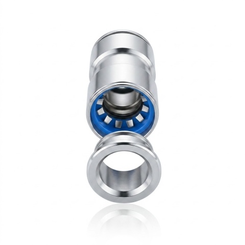 Metalowy trójnik wtykowy 8mm