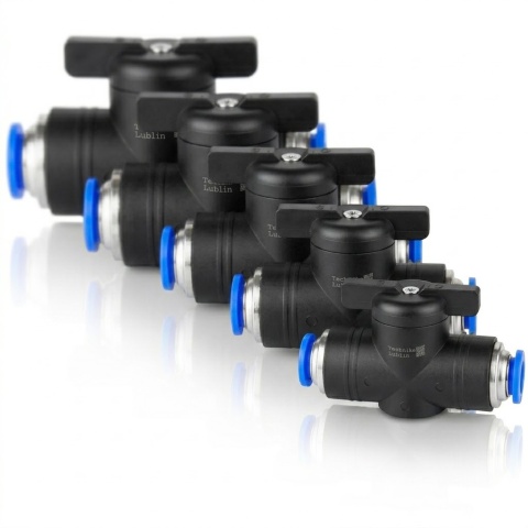 Zawór kulowy odcinający fi 12mm motylek