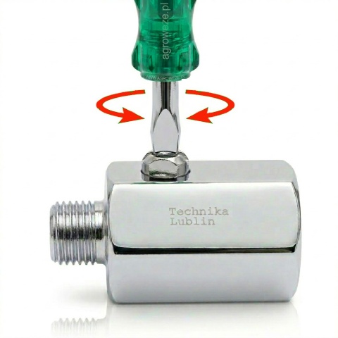 Zawór kulowy mini 1/2" GW/GW 15bar typ406