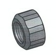 Nakrętka okrągła mosiądz GW 6/4" Nakrętka okrągła mosiądz GW 6/4"