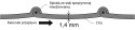 Wąż dolot snorkel nagrzewnica 1,4 165mm