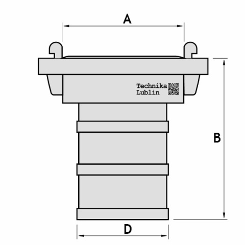 Złącze strażackie 125 do węża 125mm STORZ Złącze strażackie 125 do węża 125mm STORZ