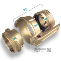 Korona gniazda TW50/40-1.1/2&amp;quot; mosiężna do złącza cysternowego Euro TW