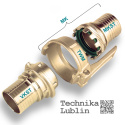 Wtyk VK80-3&quot; na wąż, mosiężny, złącza cysternowego Euro TW