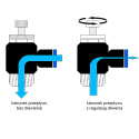 Zawór dławiąco zwrotny 04x1/4 kolanko