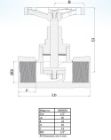 Zawór grzybkowy 1/2" GW/GW 10bar DVGW typ1105