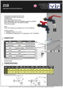 Zawór kulowy wypływowy PP 1/2" GZ 10bar typ 210