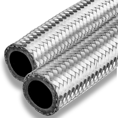 Wąż do benzyny i oleju w oplocie stalowym 4.5mm Wąż do benzyny i oleju w oplocie stalowym 4.5mm