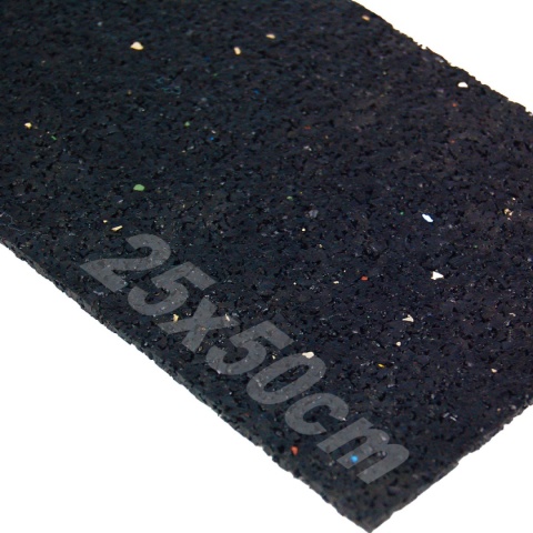 Arkusz gumy 6mm, 25x50cm (0,125mb) regranulat na wibroizolacje, podkładki Arkusz gumy 6mm, 25x50cm (0,125mb) regranulat na wibroizolacje, podkładki