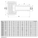 Końcówka węża 25mm x gw 1.1/4" Polipropylen 6bar