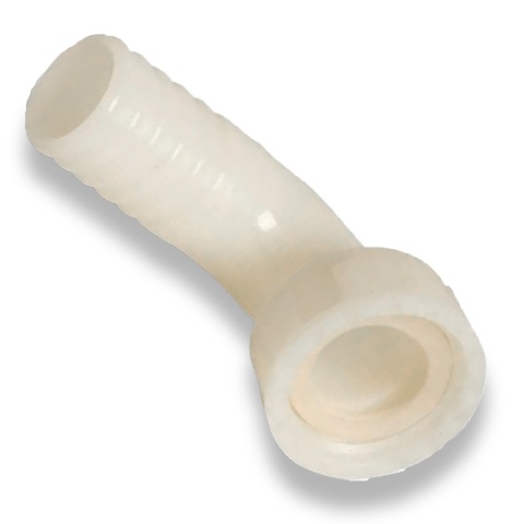 Końcówka węża 90st. 40mm x nakrętka gw 1.1/2" Nylon 16bar Końcówka węża 90st. 40mm x nakrętka gw 1.1/2" Nylon 16bar