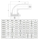 Końcówka węża 90st. 40mm x nakrętka gw 1.1/2" Nylon 16bar