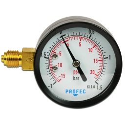 Manowakuometr -1 - 1,5bar 63mm, suchy, boczny, GZ1/4