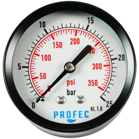 Manometr 0 - 6bar 63mm, suchy, tylny, GZ1/4" Manometr 0 - 6bar 63mm, suchy, tylny, GZ1/4"