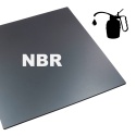 Pas gumy OLEJOODPORNEJ NBR 4mm, 19x120cm (0,19mb) bez wzmocnienia