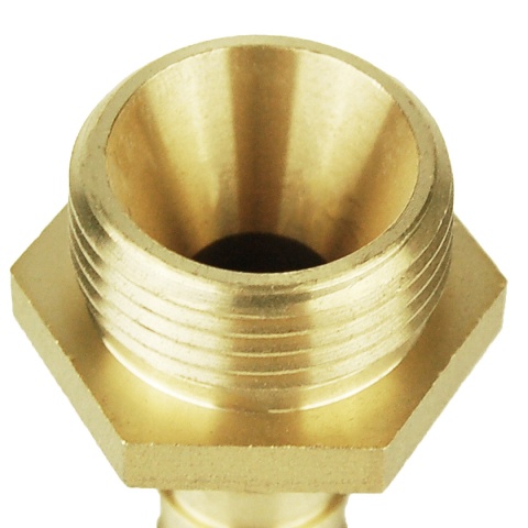 Końcówka na wąż 11mm x 3/8" GZ uszczelnienie stożkowe 40bar Końcówka na wąż 11mm x 3/8" GZ uszczelnienie stożkowe 40bar