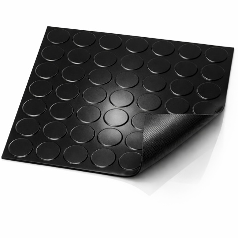 Arkusz wykładziny gumowej 70x50cm(0,25mb), gr.3mm, molet, metro, w kółka