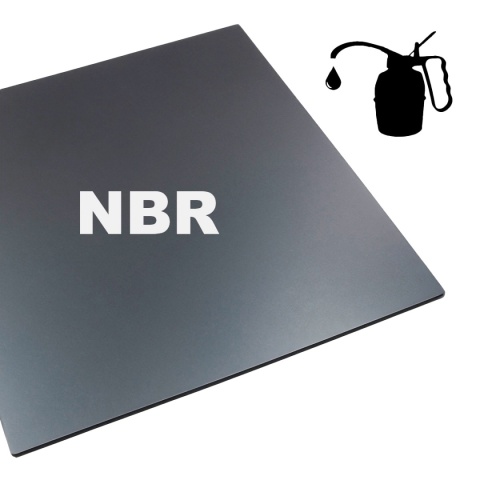 Pas gumy OLEJOODPORNEJ NBR 3mm, 25x120cm (0,25mb) bez wzmocnienia