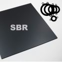 Pas gumy ogólnego przeznaczenia SBR 1mm, 25x120cm (0,25mb) bez wzmocnienia