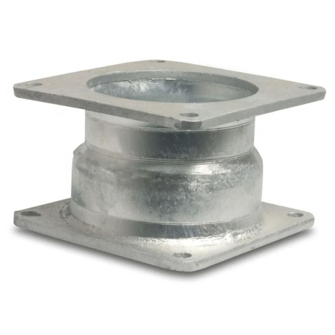 Redukcja 6" x 8" kołnierze kwadratowe