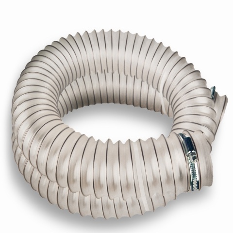 Wąż, rura 40mm x 1m z opaskami, do podajnika pelletu pieca CO Wąż, rura 40mm x 1m z opaskami, do podajnika pelletu pieca CO