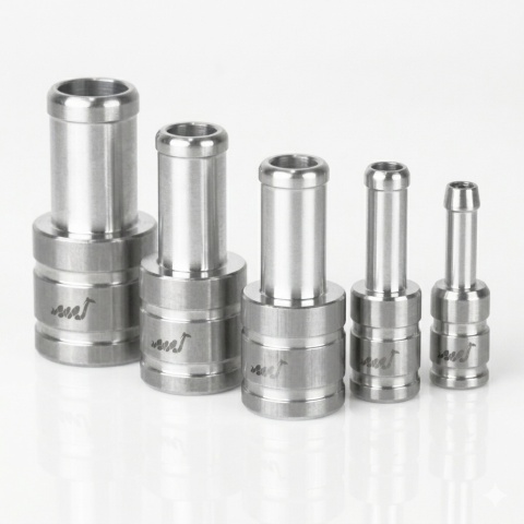 Łącznik redukcyjny węża 10/6mm aluminiowy