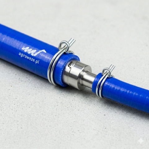 Łącznik redukcyjny węża 8/6mm aluminiowy
