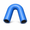 Kolanko silikonowe 135° 102x152mm 7,4bar 5,5mm 5wzm.