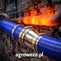 Kolanko silikonowe 45° 42x100mm 15,5bar 4,5mm 3wzm.