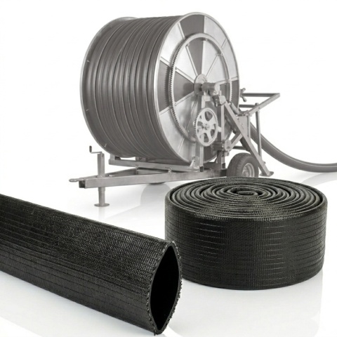 Wąż 10mb płaskowzwijalny fi 60mm do deszczowni szpulowych, powietrza
