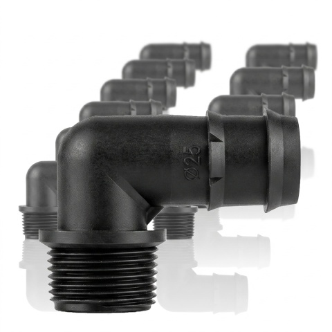 10szt. kolanek do rury 20mm - GZ3/4", wciskane do nawodnień
