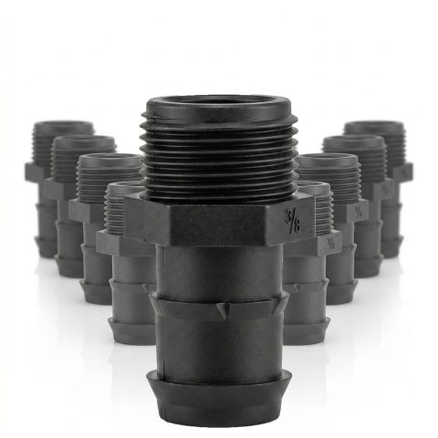 10szt. złączek prostych do rury 25mm - GZ1", wciskane do nawodnień