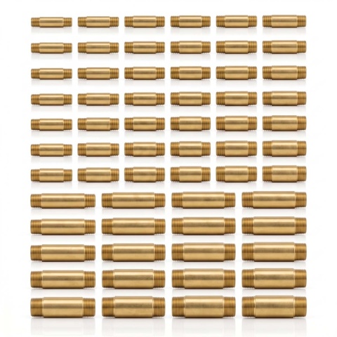 Sztucer mosiężny 1/2" L-140mm 40bar, rura gwintowana obustronnie