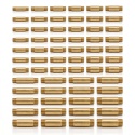 Sztucer mosiężny 1/2" L-200mm 40bar, rura gwintowana obustronnie