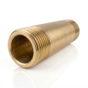 Sztucer mosiężny 1/2" L-40mm 40bar, rura gwintowana obustronnie