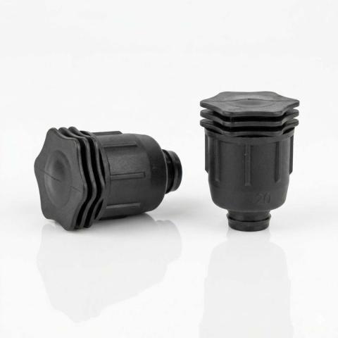 10szt korków QJ do rur 16mm, z nakrętką
