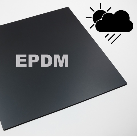 Pas gumy KWASOODPORNEJ EPDM 2mm, 25x120cm (0,25mb) bez wzmocnienia